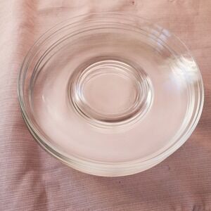 Arcoroc France clear glass lot of six‎ (6) saucer plates 5.5 inch vintage